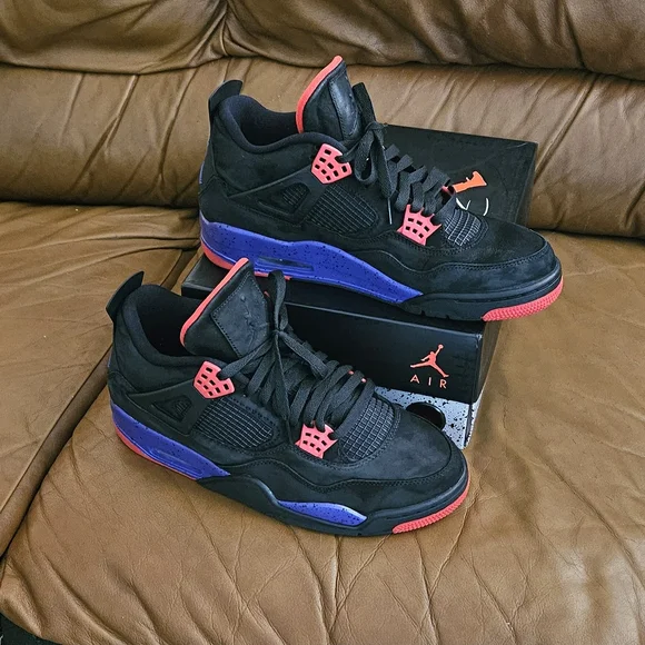 Men's Nike Air Jordan 4 Retro NRG Raptors OVU Drake Size 10.5 (EXCELLENT SHAPE) - Picture 10 of 14